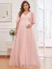 Flutter Sleeve Floor-Length Embroidery Maternity Dress sold by Ever Pretty