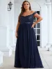 Plus Size Striped Sequin Sweetheart Floor-Length Evening Dress sold by Ever Pretty