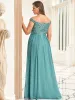 Plus Size Striped Sequin Sweetheart Floor-Length Evening Dress sold by Ever Pretty