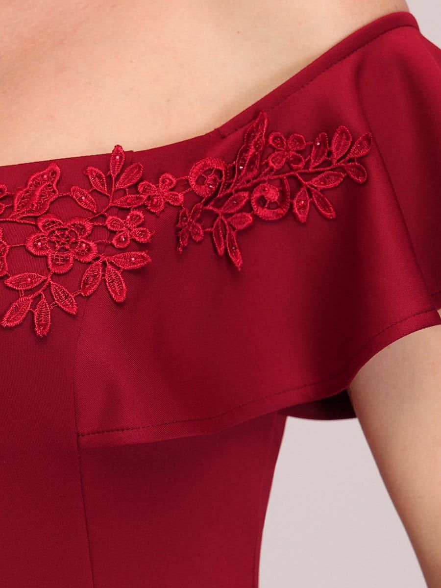 Sexy Off Shoulder Mermaid Evening Dress with Appliques sold by Ever Pretty product image thumbnail 5