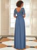 Elegant Lace Bodice Chiffon Evening Dress with Belt sold by Ever Pretty