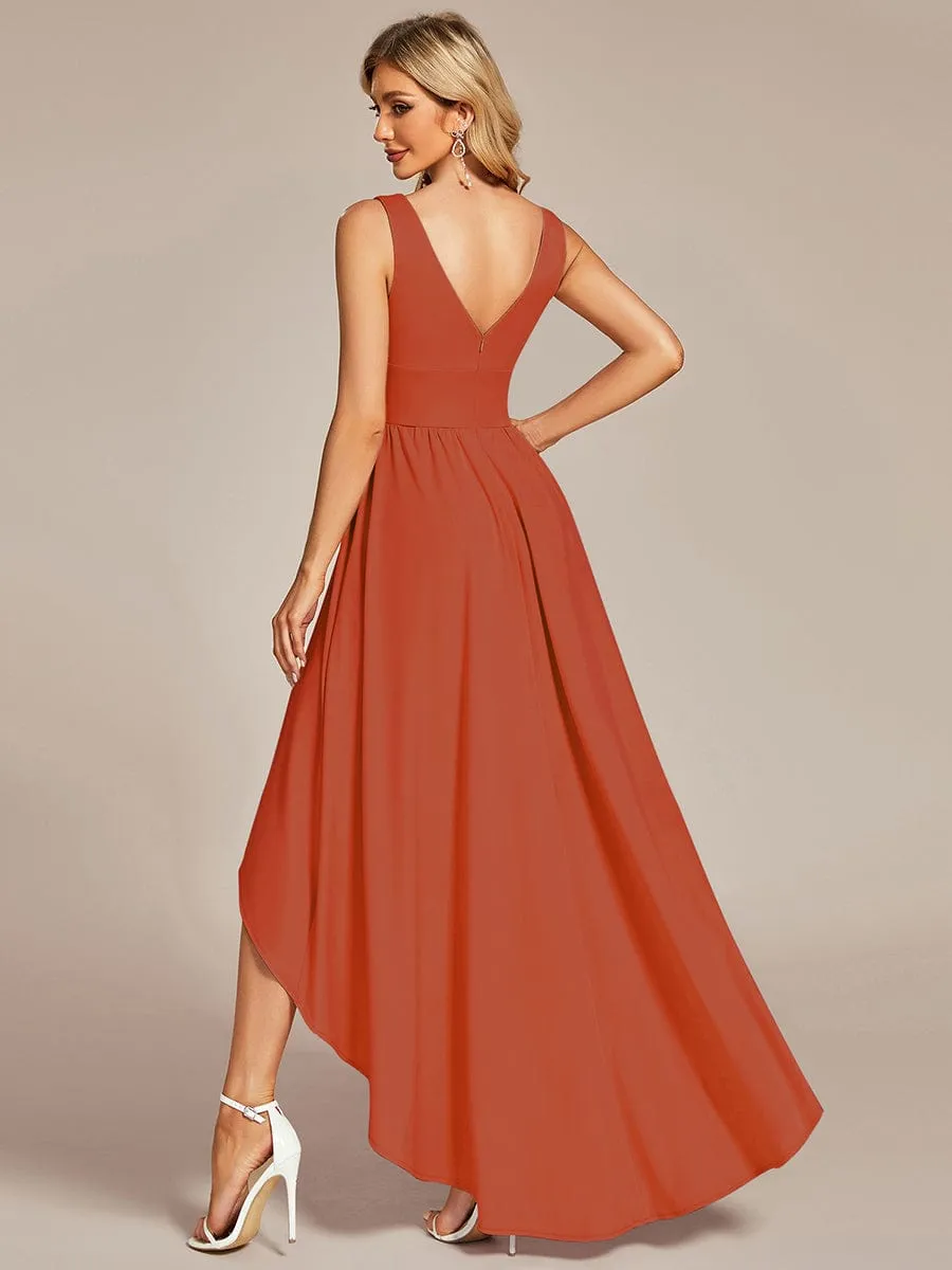 Elegant High-Low Sleeveless Empire Waist Bridesmaid Dress sold by Ever Pretty product image thumbnail 4