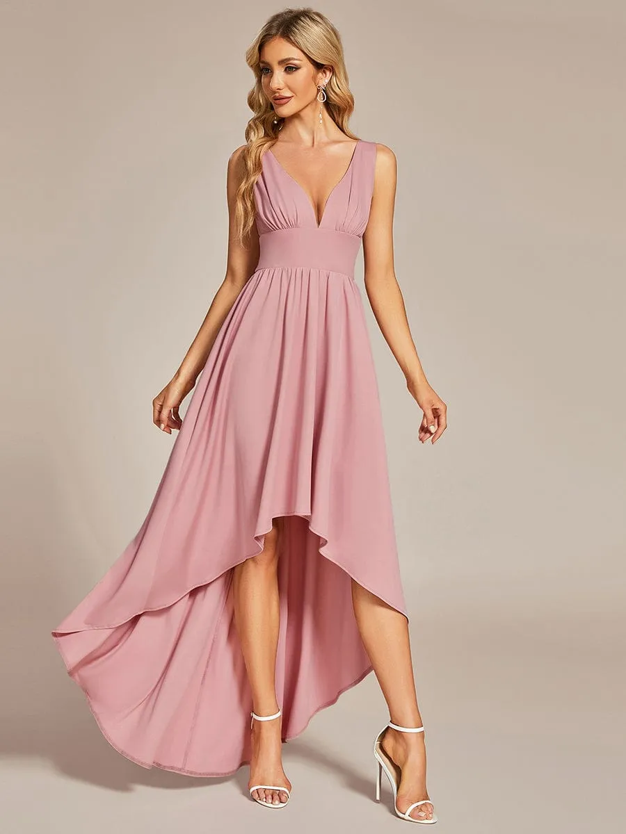 Elegant High-Low Sleeveless Empire Waist Bridesmaid Dress sold by Ever Pretty product image thumbnail 5
