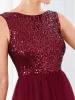 Sequin Sleeveless Lace-Up Tulle Evening Dress sold by Ever Pretty