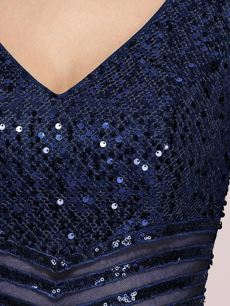 Sexy High-Low Maxi Chiffon Evening Dresses with Sequin sold by Ever Pretty product image thumbnail 5