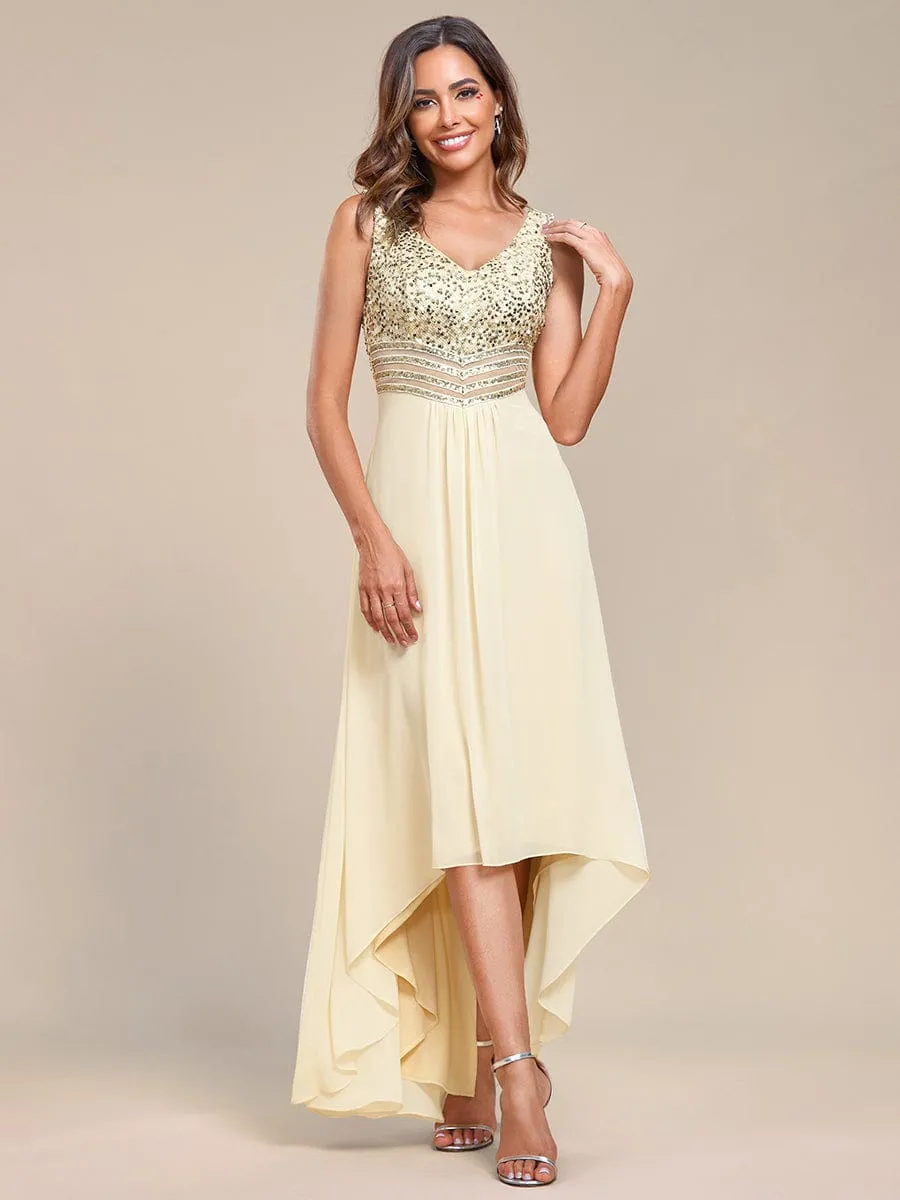 Sexy High-Low Maxi Chiffon Evening Dresses with Sequin sold by Ever Pretty product image thumbnail 3
