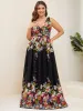Plus Size Sleeveless V-Neck Chiffon Semi Formal Maxi Dress sold by Ever Pretty