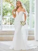 Spaghetti Strap Mermaid Pleated Deep V-Neck Wedding Dress sold by Ever Pretty