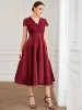 ever HARLEY|Romantic V-neck Lace Bodice Wedding Guest Dress with Pockets sold by Ever Pretty