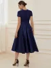 ever HARLEY|Romantic V-neck Lace Bodice Wedding Guest Dress with Pockets sold by Ever Pretty