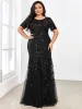 pretty JADEN|Floral Sequin Print Plus Size Mermaid Tulle Evening Dress sold by Ever Pretty