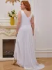 Plus Size Chiffon Formal V-Neck High-Low Cocktail Dress sold by Ever Pretty