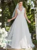 Vintage Sleeveless Lace Sheer Empire Waist A-Line Wedding Dress sold by Ever Pretty