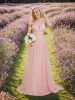 Vintage Sleeveless Lace Sheer Empire Waist A-Line Wedding Dress sold by Ever Pretty