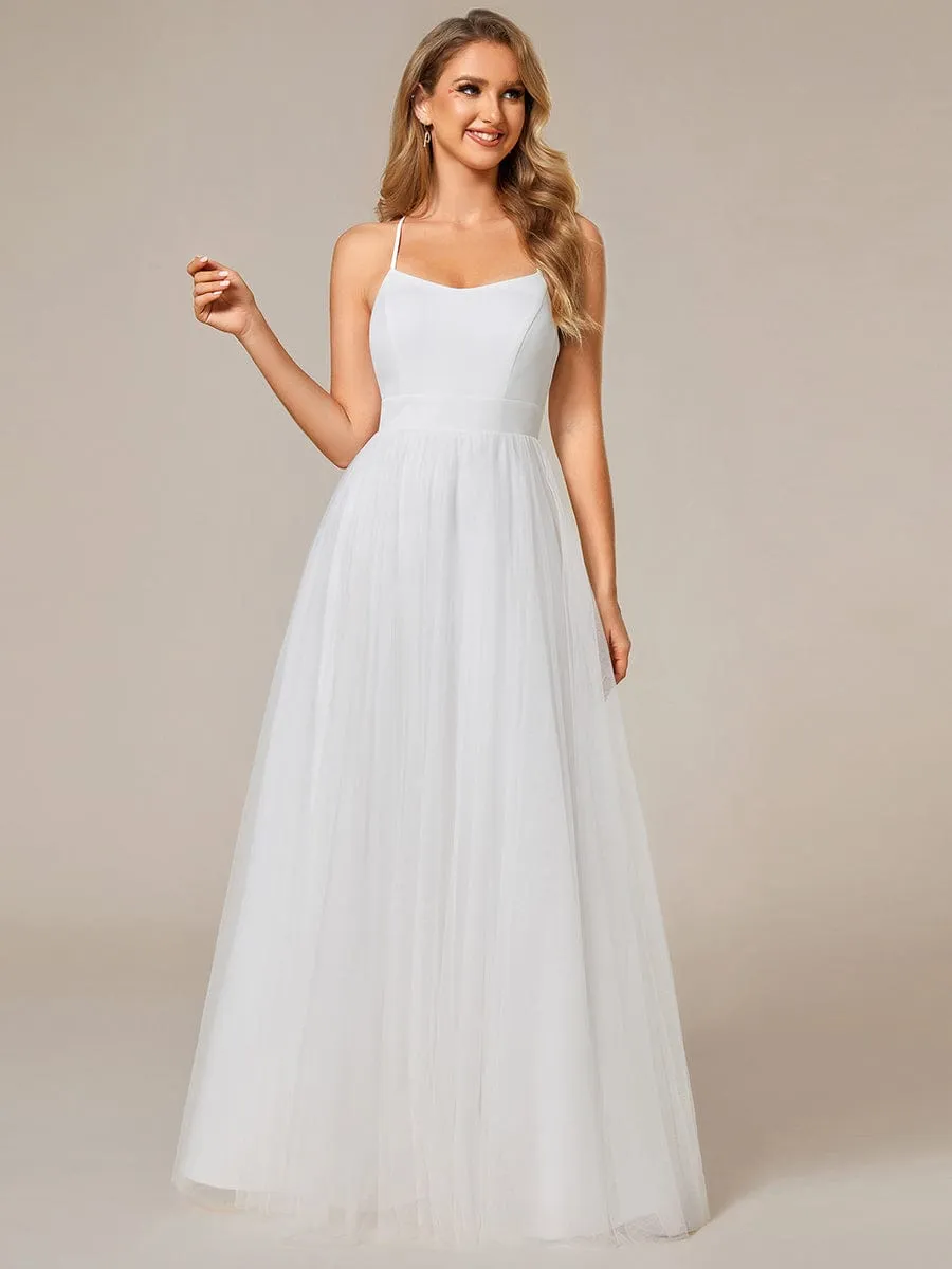 SHALIRA'S BRIDE|Lace Jacket A-Line Spaghetti Strap Wedding Dress sold by Ever Pretty product image thumbnail 5