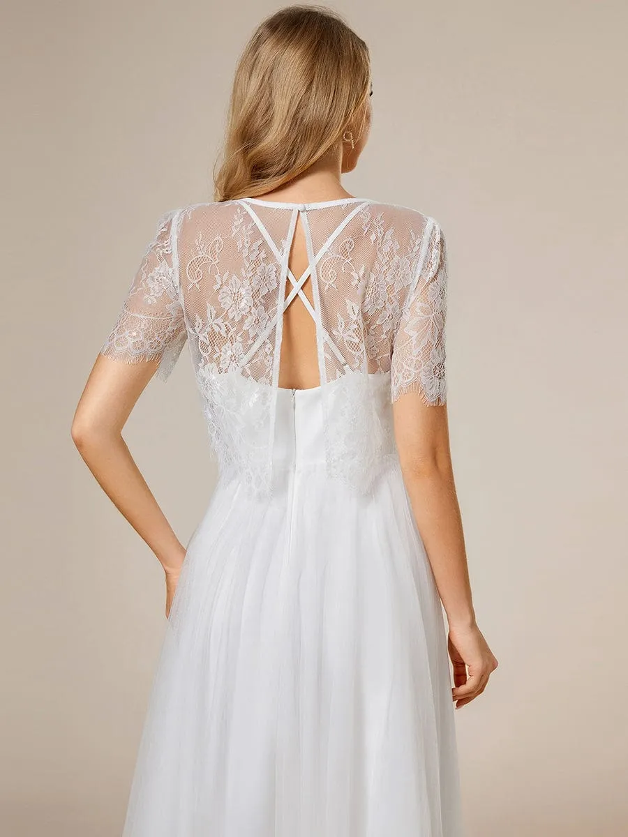 SHALIRA'S BRIDE|Lace Jacket A-Line Spaghetti Strap Wedding Dress sold by Ever Pretty product image thumbnail 2