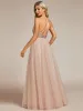 V-Neck Sequins and Tulle Backless Formal Evening Dress sold by Ever Pretty