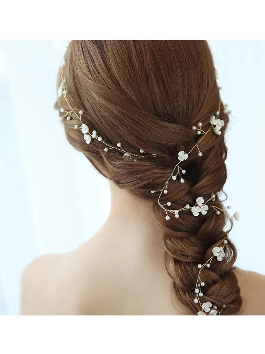 1-meter Long Handmade Pearl Braided Headband High-end Accessories sold by Ever Pretty product image thumbnail 2