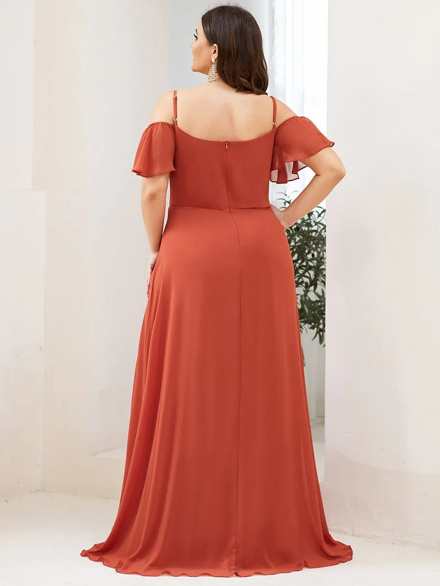 ever REYA|Custom Size Cold Shoulder Formal Bridesmaid Dress with Side Slit sold by Ever Pretty product image thumbnail 2