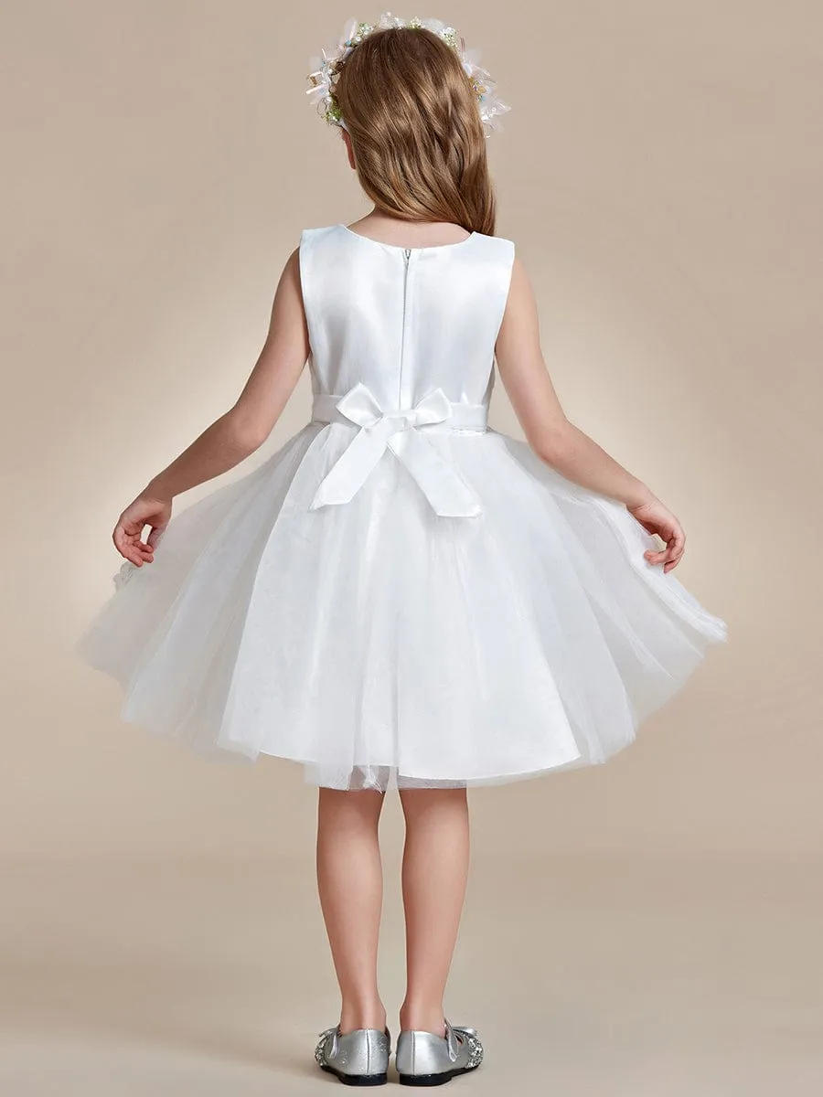 THALIA|Butterfly Embroidered Sleeveless Tulle Flower Girl Dress sold by Ever Pretty product image thumbnail 3