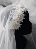 Dainty Deep V Neck Sleeveless Fishtail Lace Wedding Dress sold by Ever Pretty