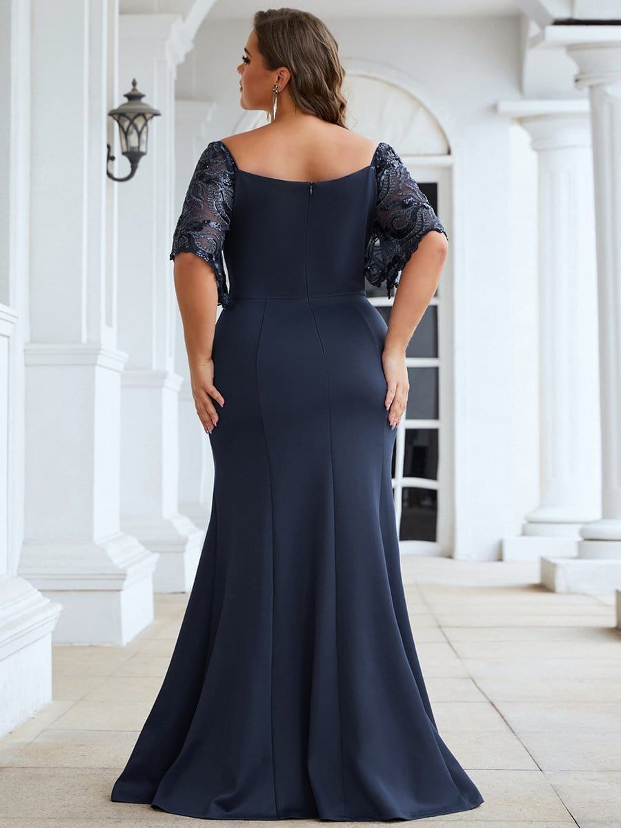 Plus Size V Neck Elegant Long Formal Dresses sold by Ever Pretty product image thumbnail 20