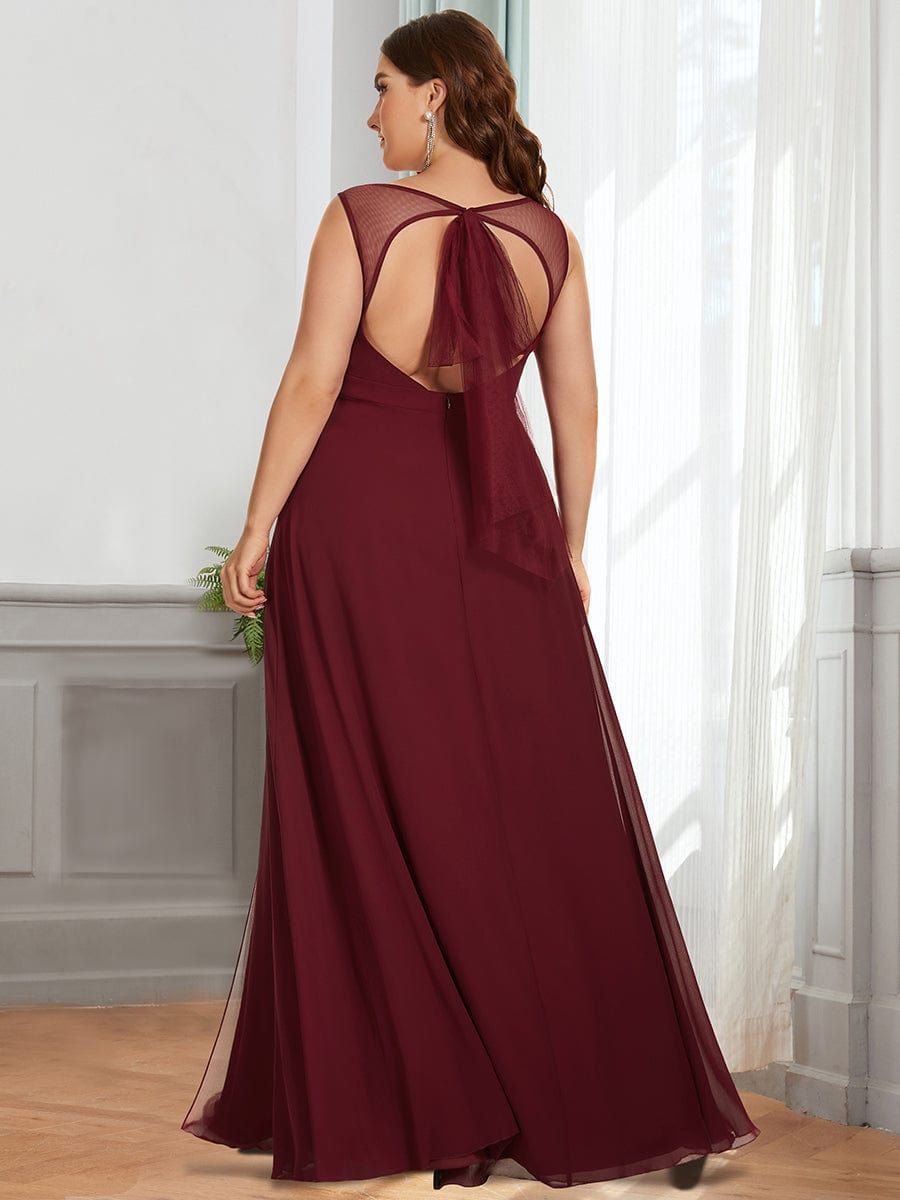 Plus Size Sleeveless High Slit Formal Chiffon Dresses sold by Ever Pretty product image thumbnail 6