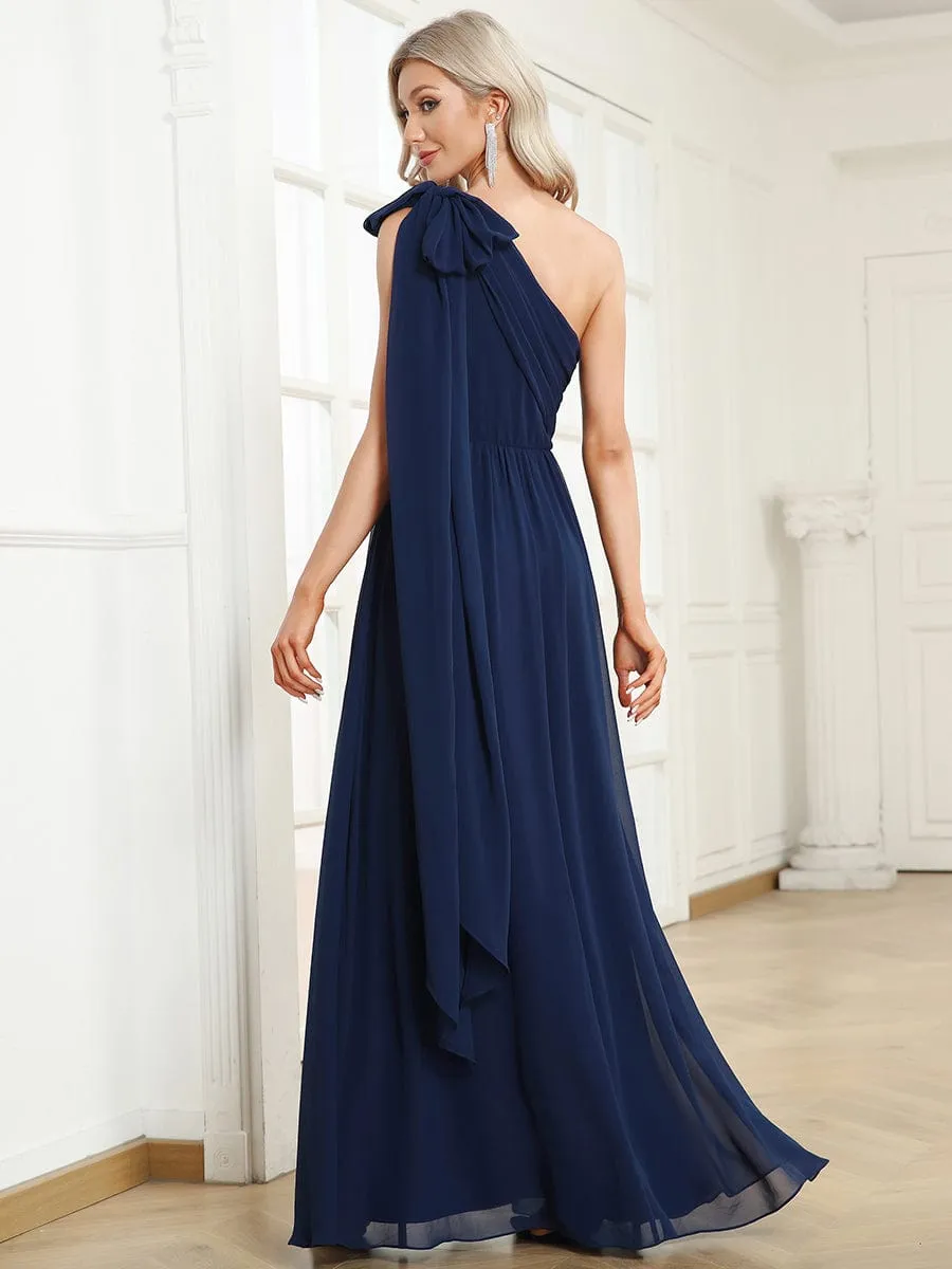Convertible Embellished Waist Asymmetrical One Shoulder Chiffon Evening Dress sold by Ever Pretty product image thumbnail 2