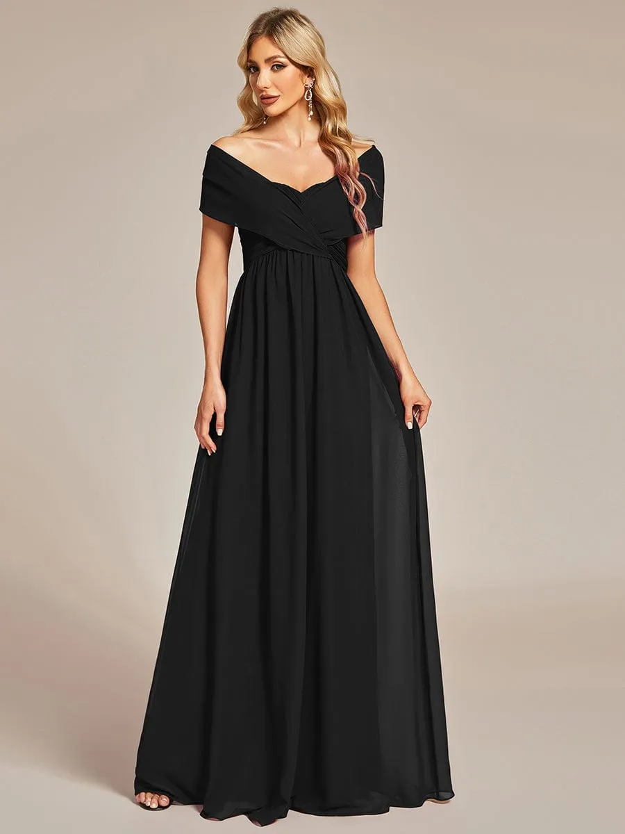 Custom Size Convertible Chiffon Pleated A-Line Bridesmaid Dress sold by Ever Pretty product image thumbnail 2
