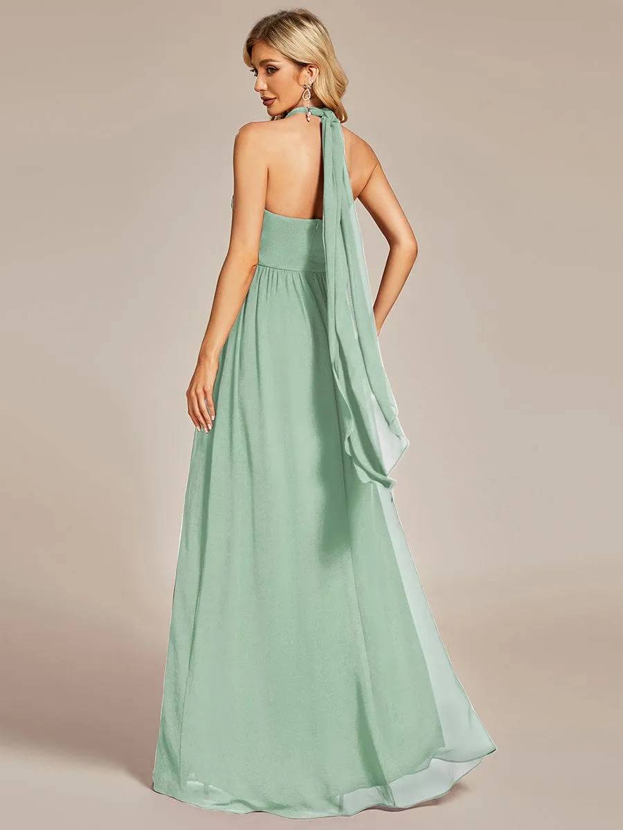 Custom Size Convertible Chiffon Pleated A-Line Bridesmaid Dress sold by Ever Pretty product image thumbnail 4
