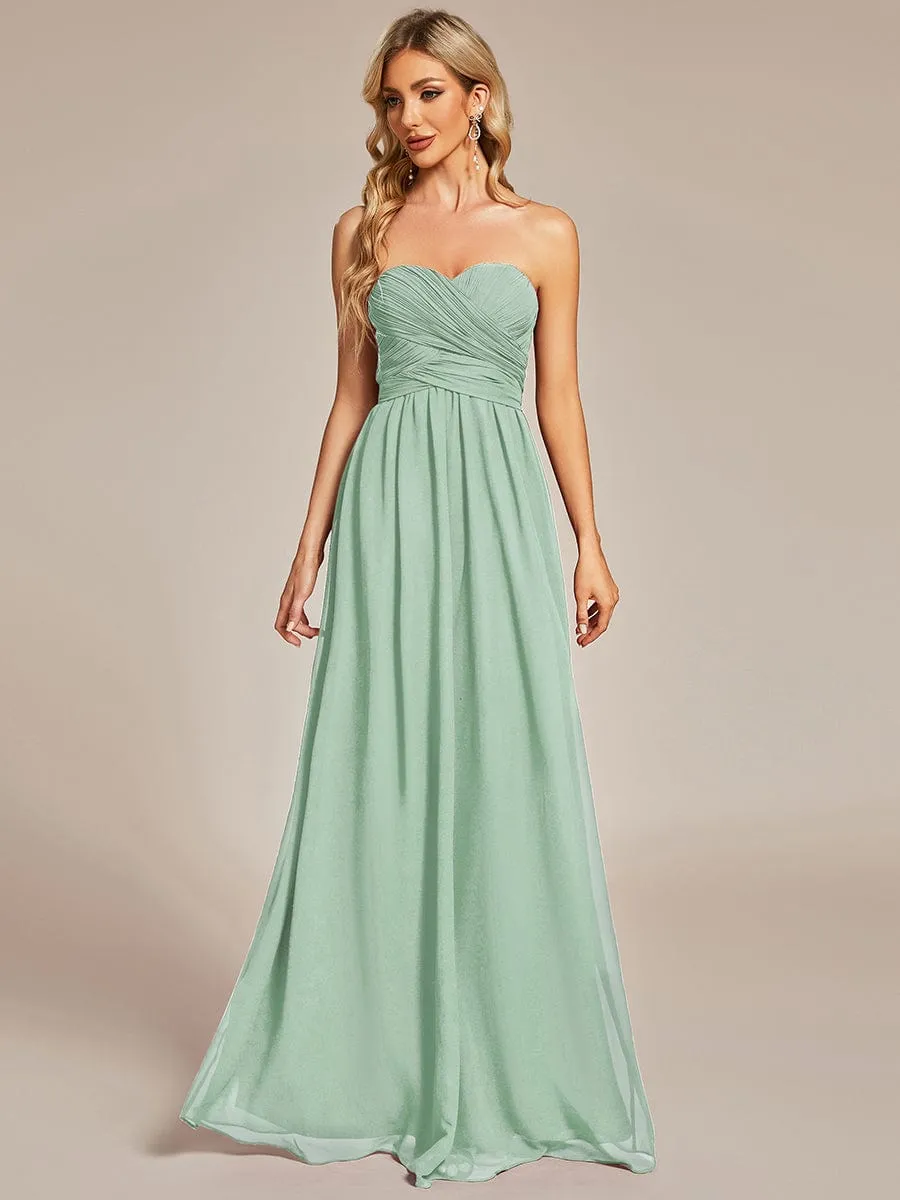 Custom Size Convertible Chiffon Pleated A-Line Bridesmaid Dress sold by Ever Pretty product image thumbnail 5