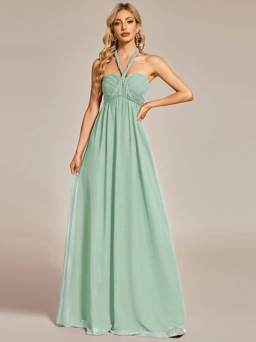 Custom Size Convertible Chiffon Pleated A-Line Bridesmaid Dress sold by Ever Pretty product image thumbnail 3