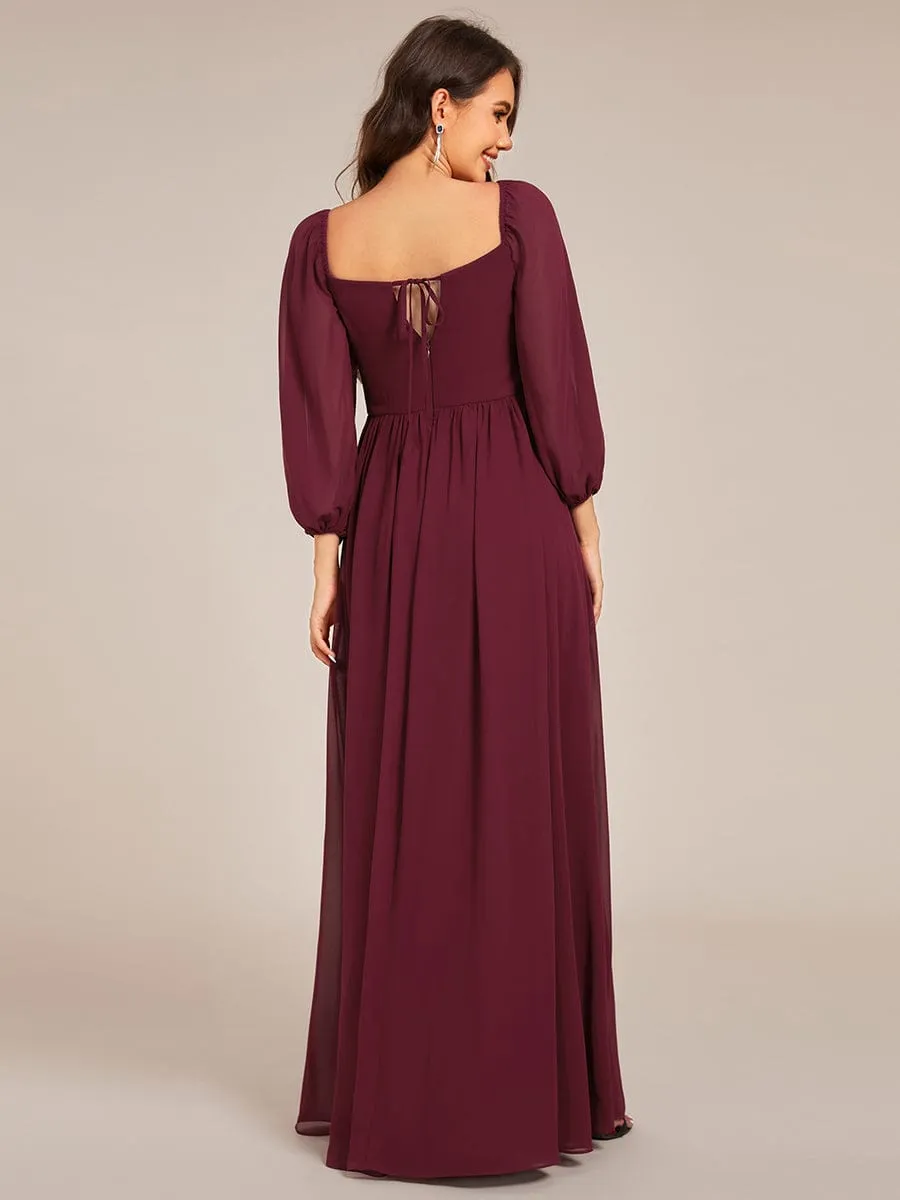 ever OAKLYN|Sweetheart Neckline 3/4 Sleeve Chiffon Bridesmaid Dress sold by Ever Pretty product image thumbnail 2