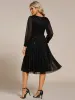 ever KARLEN|Glitter Midi Wedding Guest Dress with Long Sleeves sold by Ever Pretty