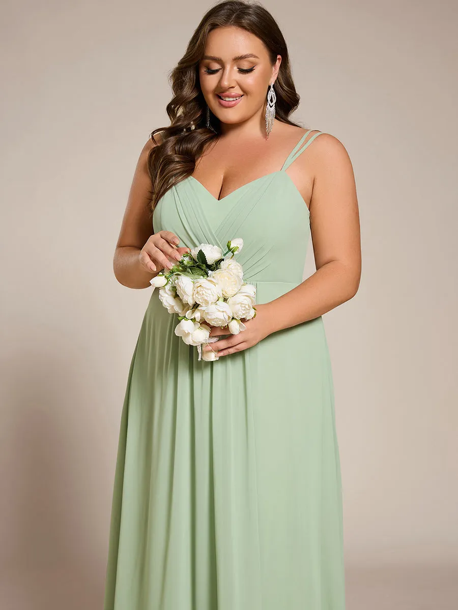 pretty RUBY|Plus Size Convertible Lace-Up Chiffon Bridesmaid Dress sold by Ever Pretty product image thumbnail 3