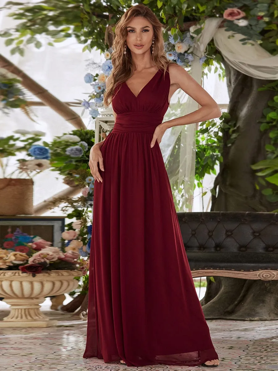 ever HUSH|Chiffon Empire Waist Sleeveless Pleated Bridesmaid Dress sold by Ever Pretty product image thumbnail 3