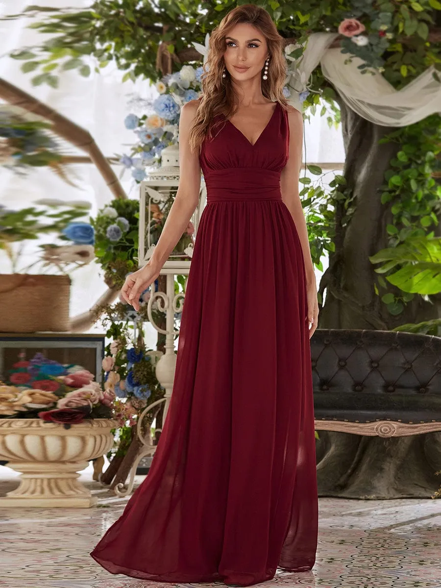ever HUSH|Chiffon Empire Waist Sleeveless Pleated Bridesmaid Dress sold by Ever Pretty product image thumbnail 5