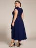 pretty BAYLOR|Plus Size Sequin Bodice V-Neck Midi Formal Dress sold by Ever Pretty