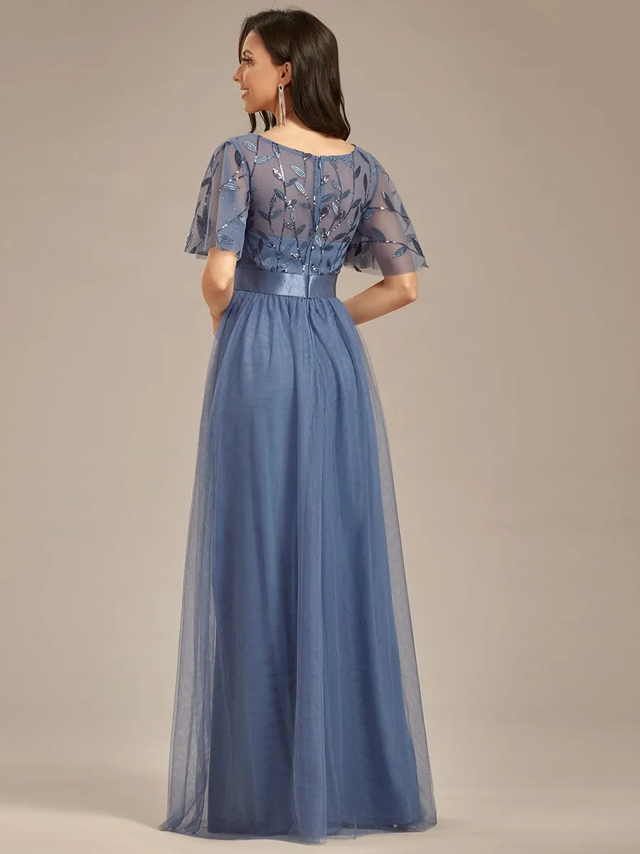 Top Picks Dusty Blue Formal Dresses sold by Ever Pretty product image thumbnail 4