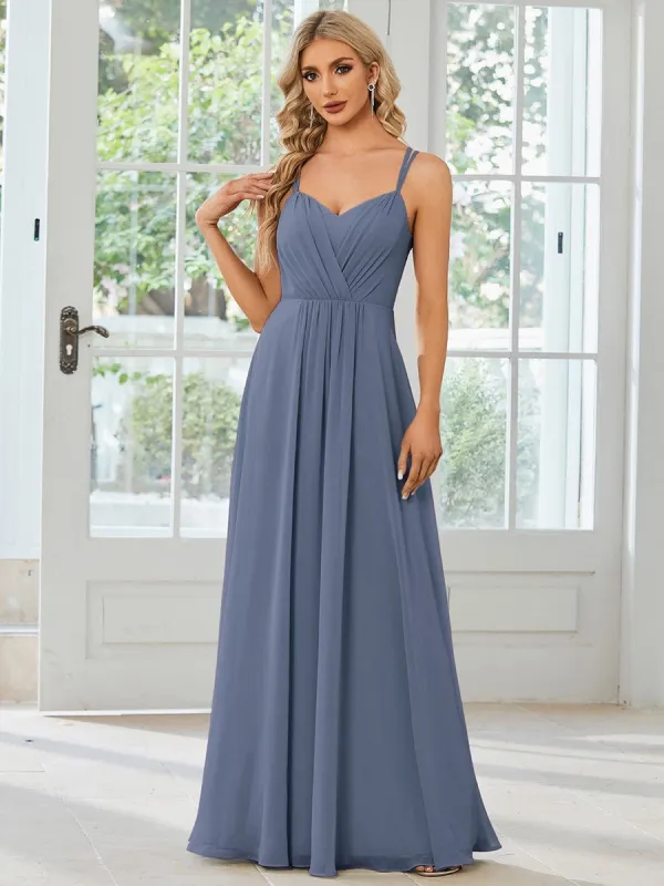 ever RUBY|Convertible Chiffon Open Back Spaghetti Straps Formal Evening Dress sold by Ever Pretty