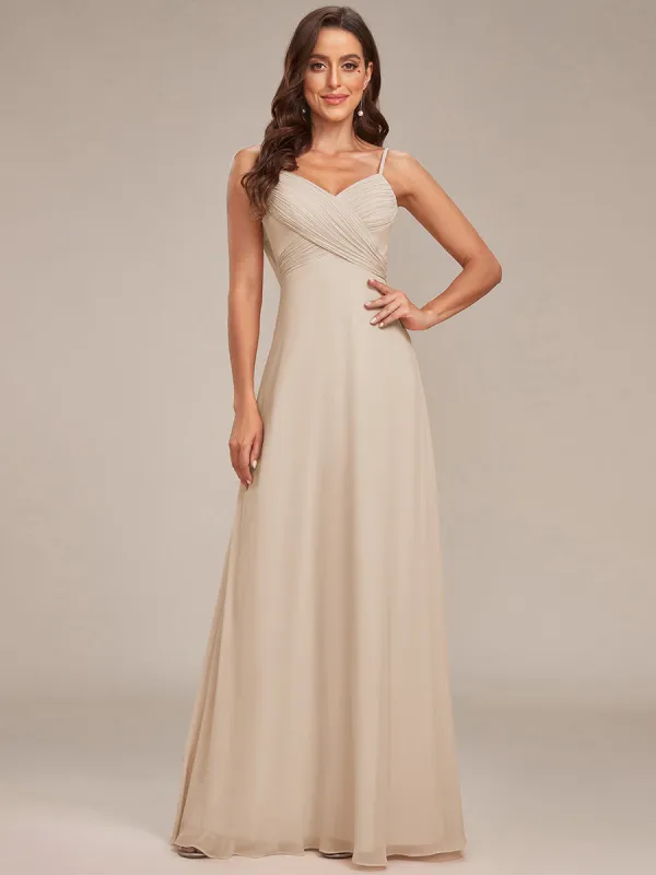 ever NOVA|Sweetheart Draped Back Maxi Bridesmaid Dress sold by Ever Pretty