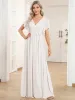 ever LEORA|A-Line Pleated Chiffon Tie-Waist Bridesmaid Dress sold by Ever Pretty