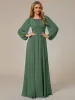 ever CELESTE|Chiffon Long Sleeve A-Line Round Neckline Formal Dress sold by Ever Pretty
