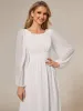 ever CELESTE|Chiffon Long Sleeve A-Line Round Neckline Formal Dress sold by Ever Pretty