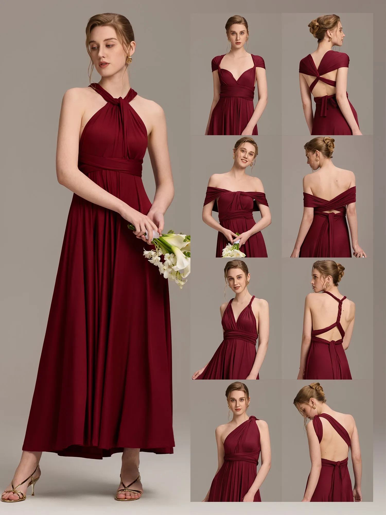 ever STYLES|High-Stretch Soft Versatile Convertible Bridesmaid Dress sold by Ever Pretty