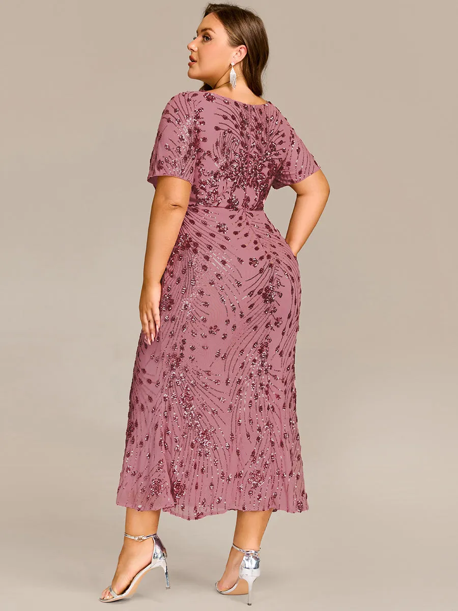 pretty HAYLEN|Plus Size Sequin Mermaid Formal Dress sold by Ever Pretty product image thumbnail 2