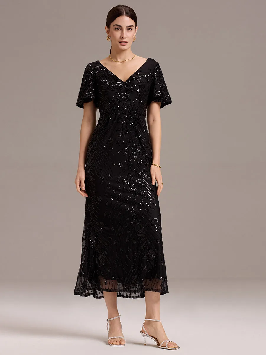 ever PALMER|Sequin Embroidery Mermaid Formal Dress sold by Ever Pretty