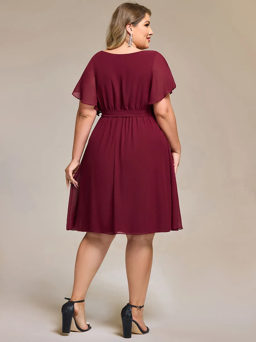 pretty HARLOW|Plus Size Tie-Waist Bridesmaid Dress sold by Ever Pretty product image thumbnail 2