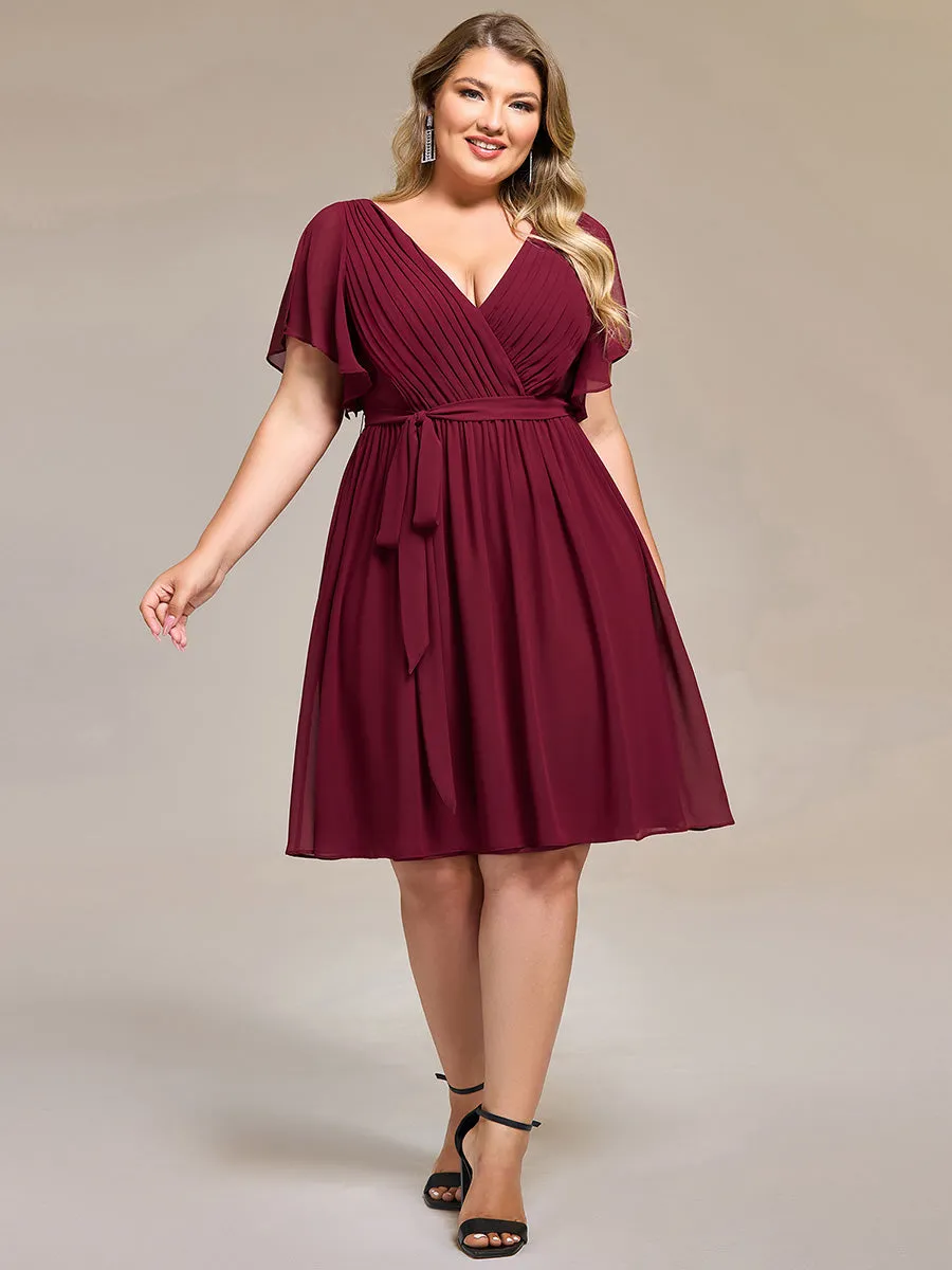 pretty HARLOW|Plus Size Tie-Waist Bridesmaid Dress sold by Ever Pretty product image thumbnail 3