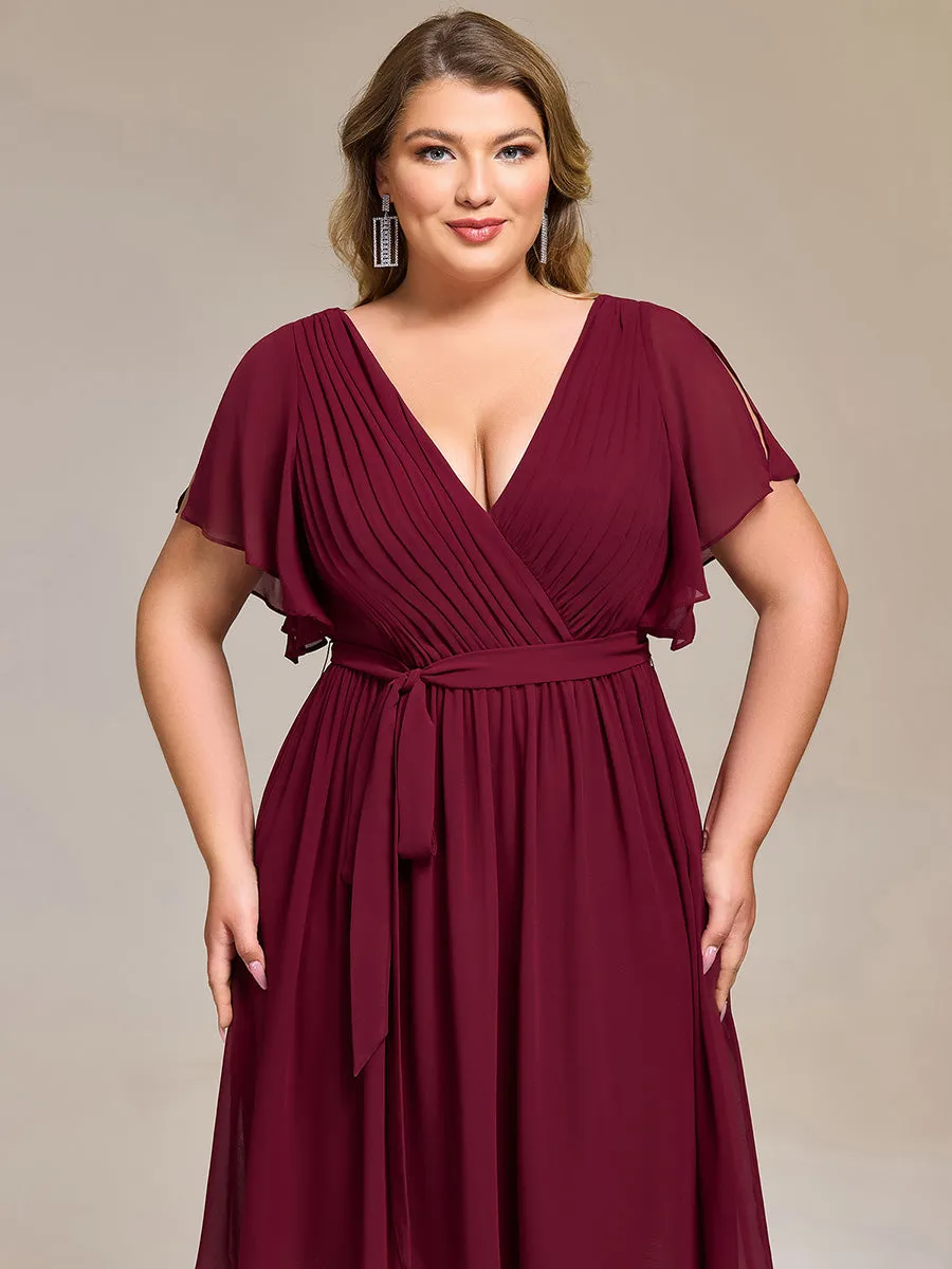pretty HARLOW|Plus Size Tie-Waist Bridesmaid Dress sold by Ever Pretty product image thumbnail 5